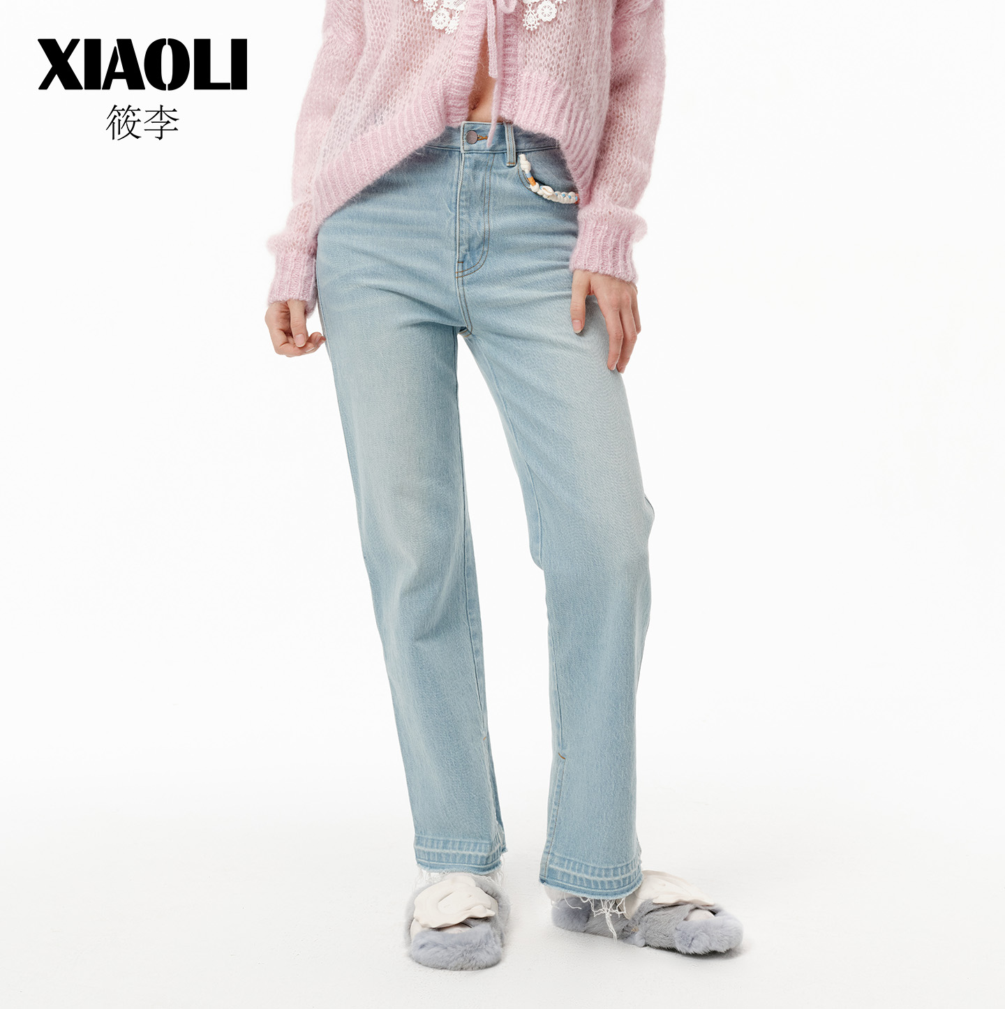 【XIAOLI筱李】直筒牛仔长裤女