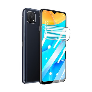 奔雀适用于OPPOA35手机膜全屏抗蓝光A35钢化水凝膜全胶防摔防指纹屏幕软膜OPPOA35高清护眼防爆无白边保护膜