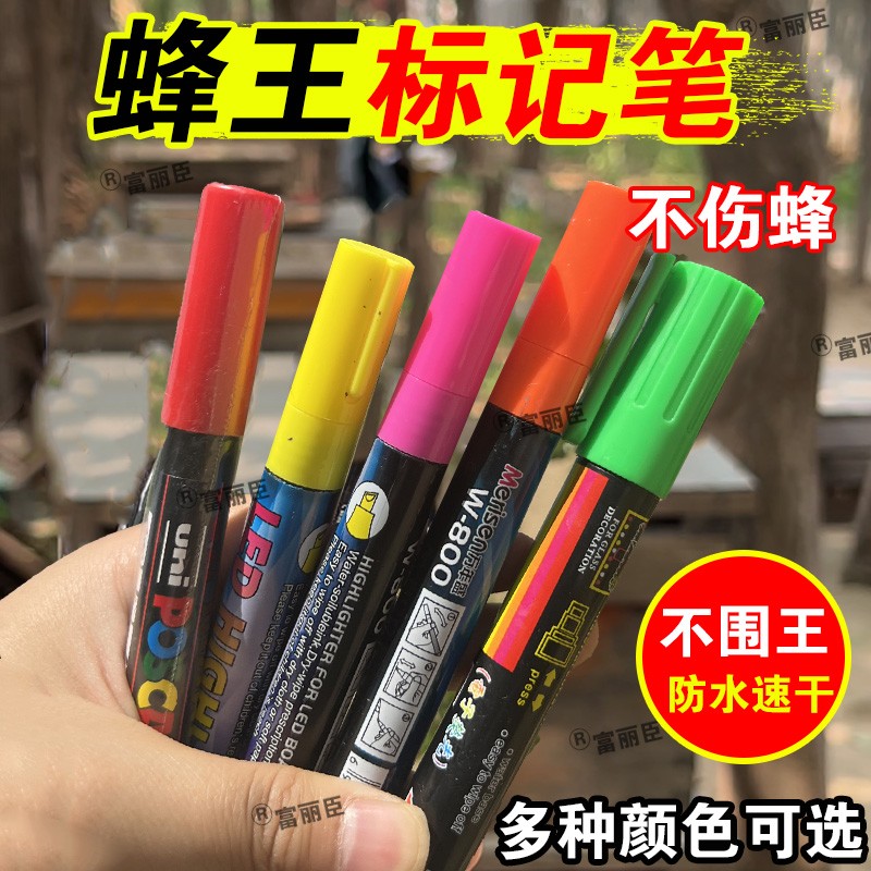 蜂王标记笔蜜蜂记号笔不易掉色不伤