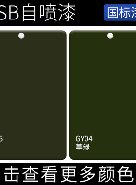 GSB国标色卡自喷漆GY05褐绿色GY04草绿色户外防绿色防锈手摇涂漆