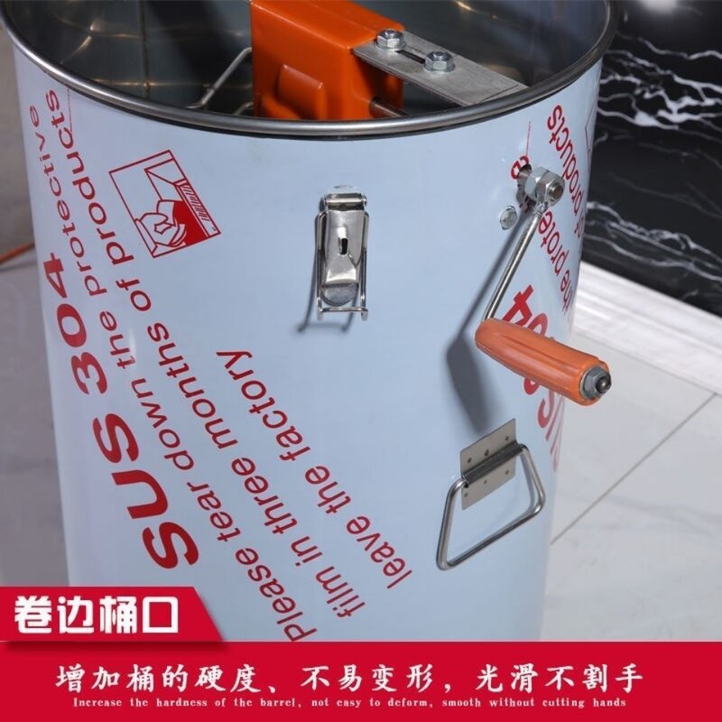家用小型不锈钢加厚手摇式摇蜜机款全自动摇蜜桶摇糖机打糖机
