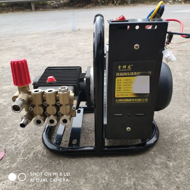 直流锂电高压清洗机48V60V72V环卫物业保洁预约洗车刷车泵