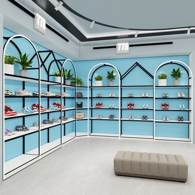 童鞋店鞋架儿童鞋子玩具展示架店铺装修开鞋店可爱卡通造型鞋货架