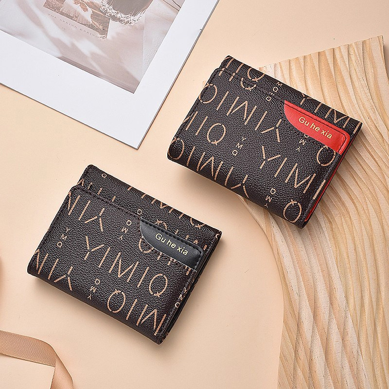 保罗钱包女防盗刷短款卡包女士精致高档三折叠小众设计小巧零钱包,箱包皮具/热销女包/男包,钱包,淘宝优惠券,粉丝福利购,淘宝优惠卷