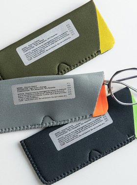 日本Puebco便携式眼镜袋墨镜老花镜近视镜太阳镜保护套简约收纳袋