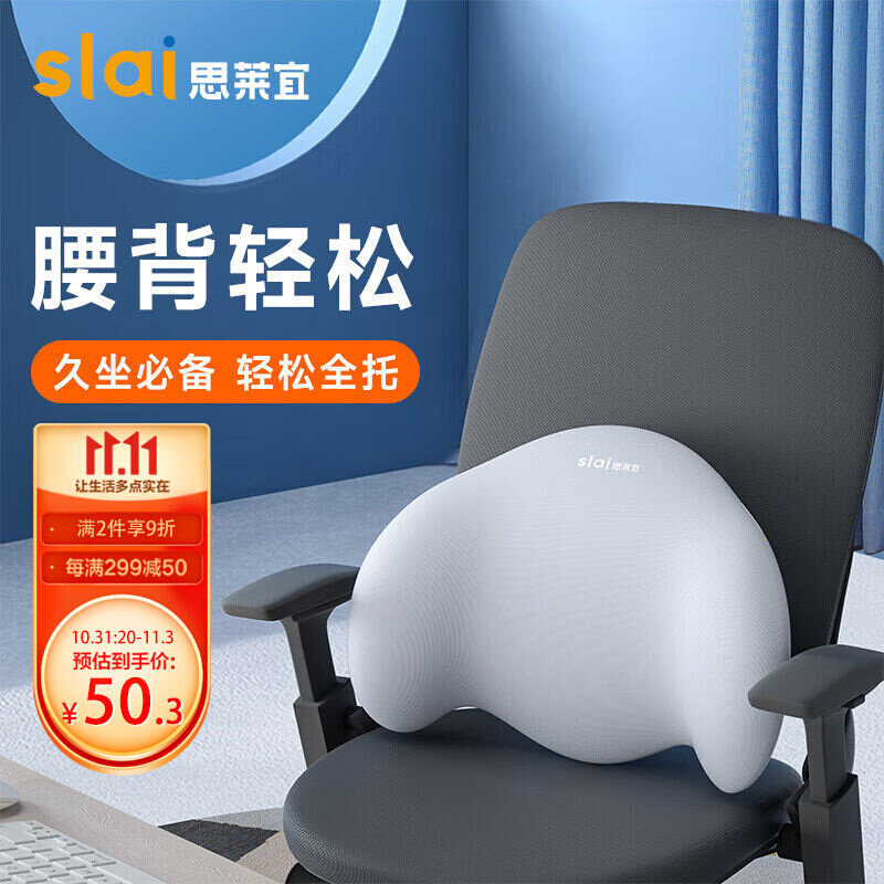 思莱宜靠垫办公室腰靠腰垫汽车椅子靠垫靠背记忆棉座椅呵护腰枕腰怎么看?