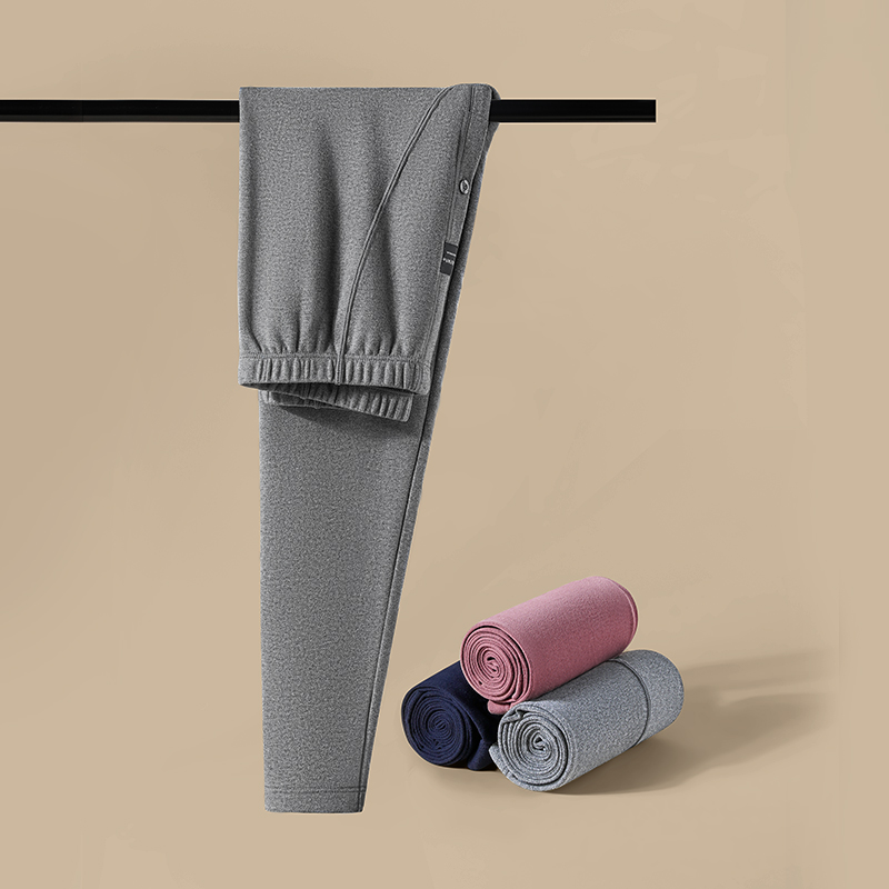 兄华男士保暖裤内衣略厚舒绒棉单裤棉毛裤打底贴身冬季长裤秋裤