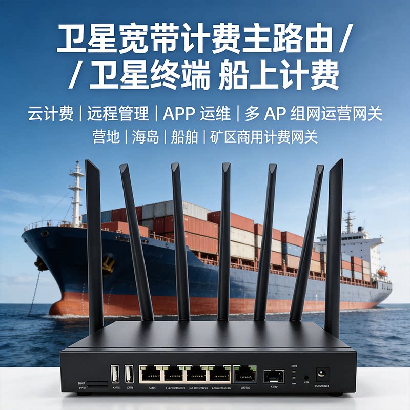 顺丰包邮维盟精准计费船上航海流控网关5G双频WIFI6路由器流控本地计费认证远程管理无线WAN口WSL-G3000strk