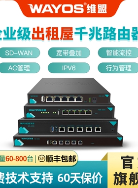 【厂家直销】维盟千兆2.5G万兆有线路由器多WAN口出租屋公寓pppoe拨号流控行为管理企业网吧SDWAN组网220G