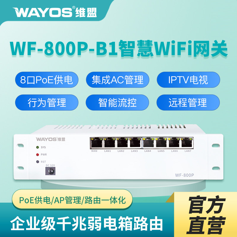 维盟POE供电路由远程管理IPTV