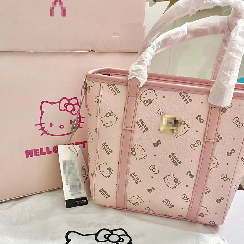 日本DrrDii新款HelloKitty可愛女生手提包菜籃子包通勤單肩斜夸包