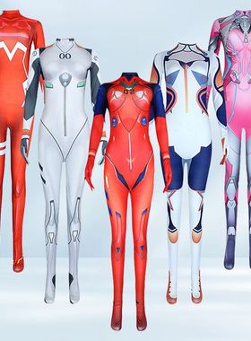 【现货】新世纪明日香EVA连体服福音Zerotwo02绫波丽cos服战士