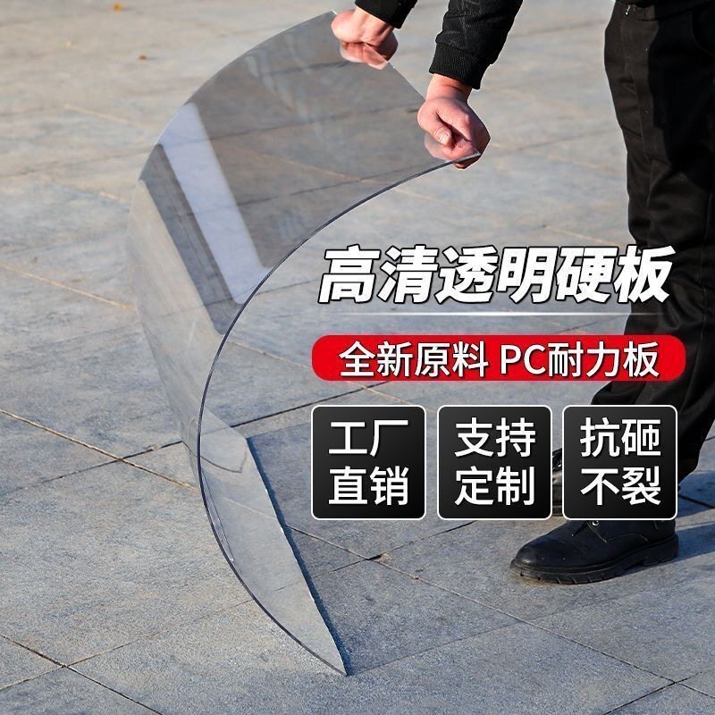 电动三轮车挡风板雨棚前挡风玻璃改装高清透明前挡雨板塑胶耐力板