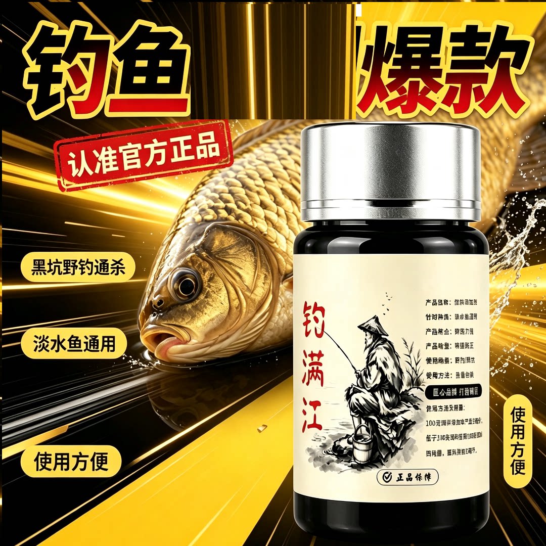 钓满江诱鱼剂高纯度水产诱食剂钓鱼小药强效高浓度野钓黑坑