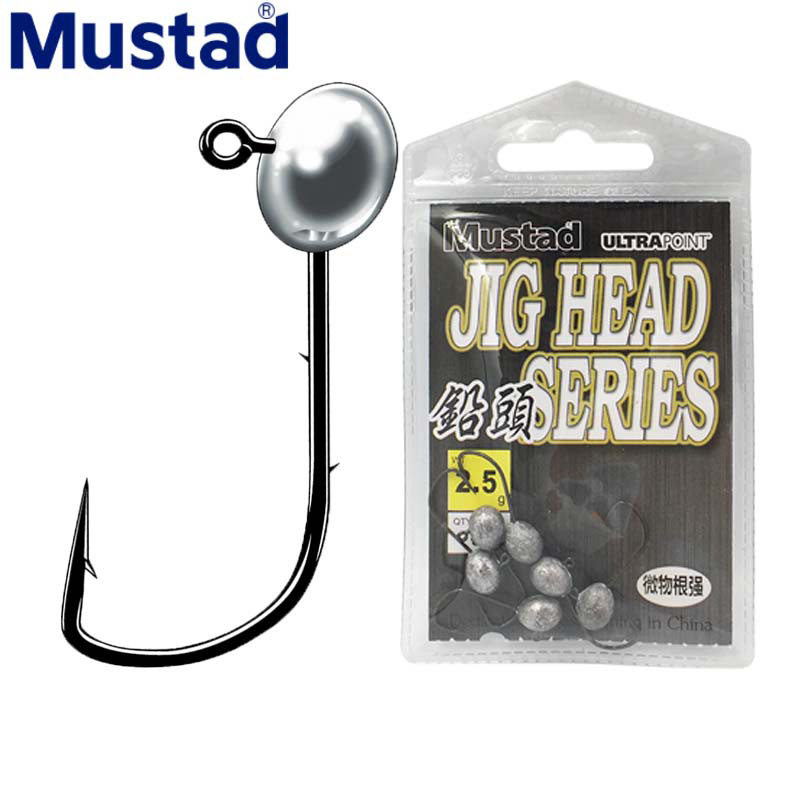 Mustad慕斯达铅头小钩微物根钓路亚双背刺鱼钩软虫软饵钩黄鱼石斑