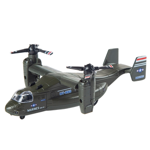 合金飞机模型美国鱼鹰战斗机模型摆件带回力带声光螺旋桨随动旋转