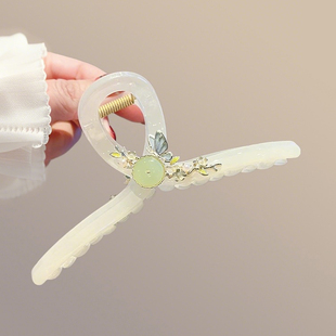 新中式国风发夹后脑勺超仙抓夹2025新高端古风夹子汉服鲨鱼夹发卡