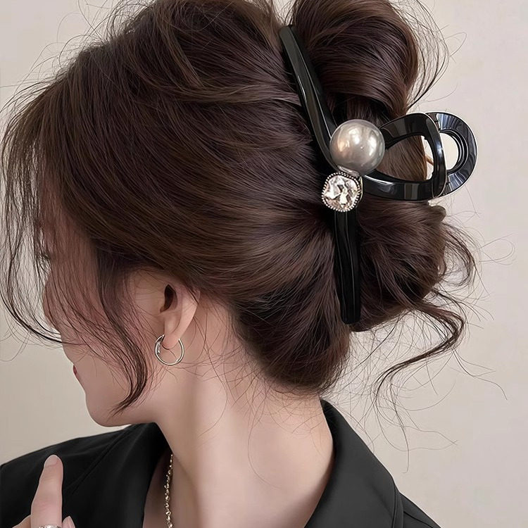 黑色大号抓夹女高级感气质发夹后脑勺发量多鲨鱼夹子2025新款头饰,饰品/流行首饰/时尚饰品新,发饰,淘宝优惠券,粉丝福利购,淘宝优惠卷