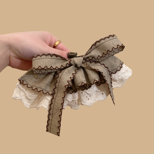 名狐甜美蝴蝶结发夹后脑勺半扎