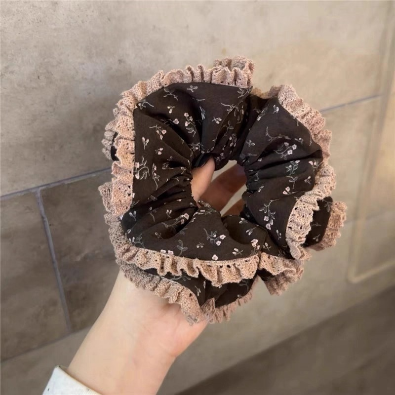 日韩少女小碎花大肠发圈ins复古丸子头绳双层马尾皮筋网红发饰绳,饰品/流行首饰/时尚饰品新,发饰,淘宝优惠券,粉丝福利购,淘宝优惠卷