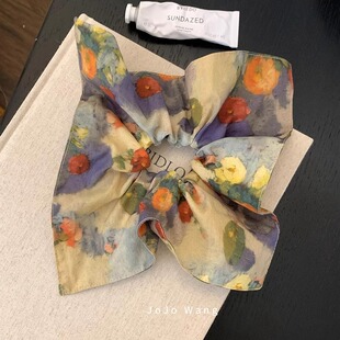 hey 头绳 繁花系气质大肠发圈女扎头发多层发饰高级感洋气韩国时尚