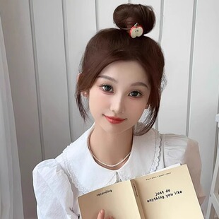 首闻趣味苹果发圈女高弹力橡皮筋头绳可爱儿童不伤发耐用发绳头饰