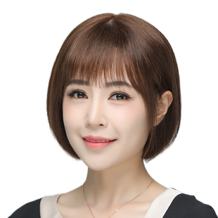 波波头假发真发全真人发假发女全头套中老年妈妈款自然短发真发