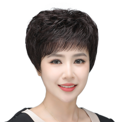 假发女全真人发丝轻薄逼真齐刘海