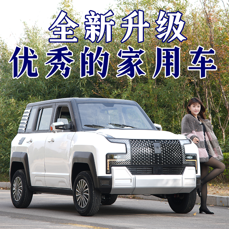 新款仰望U9电动四轮车油电两用封闭式新能源汽车家用空调代步车