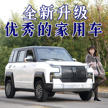 新款仰望U9电动四轮车油电两用封闭式新能源汽车家用空调代步车