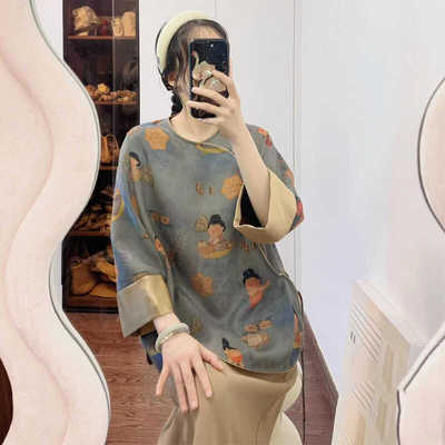 新中式小唐人禅意斜襟轻国风上衣