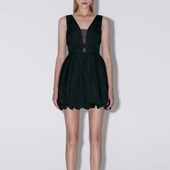 清仓 2025夏季 BEBE同款 黑色连衣裙法式 气质性感V领吊带公主短裙