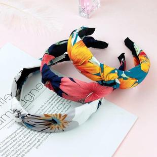 Girls New Flower Head Bands For Women Print Hair Hoop Knot H