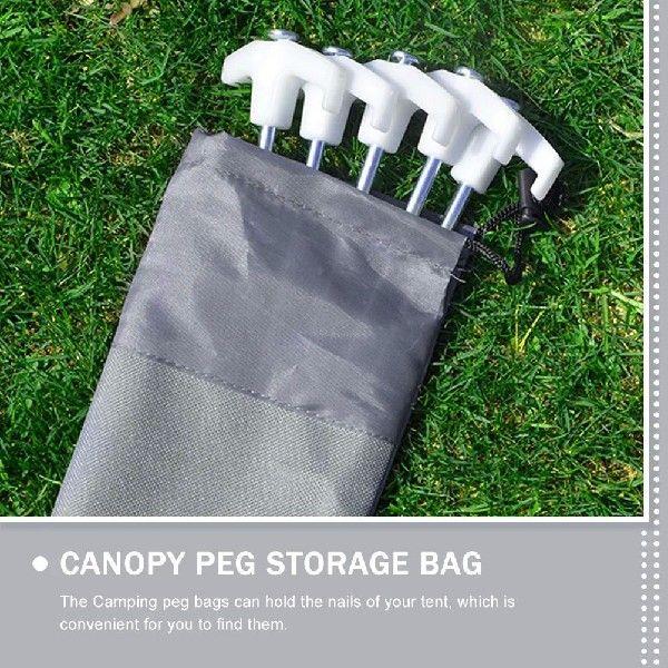 5 Pcs Thicken Tent Stake Storage Bag Tents Portable 600d