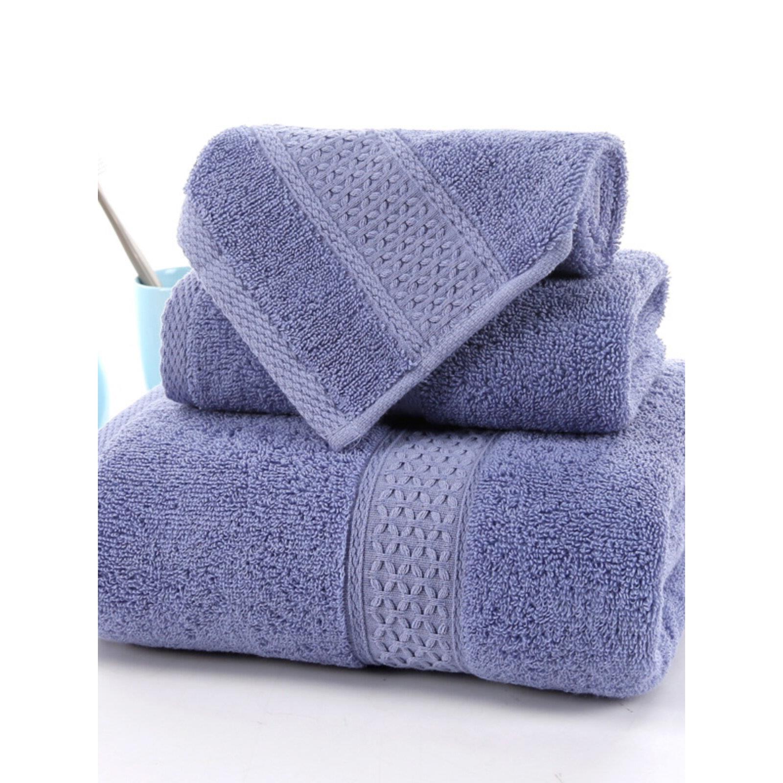 Cotton Beach Bath Face Towel Set 3pcs全棉毛巾浴巾三件套100%