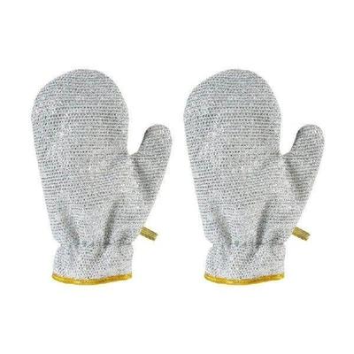 1Pair Silver Wire Dishwashing Gloves Suitable for Kitchen