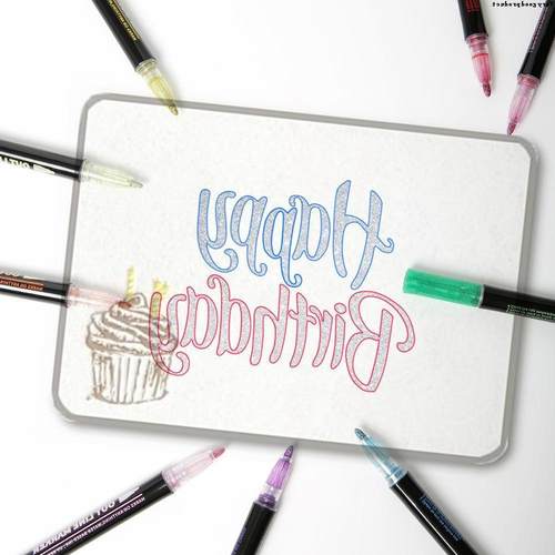 12 Color Double Line Outline Art Pen Marker Pen DIY Graffiti