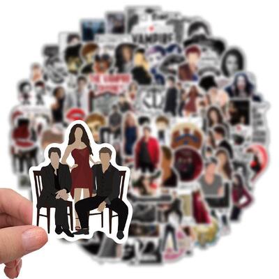 50/100pcs The Vampire Diaries TV Show Stickers Decal DIY Lap