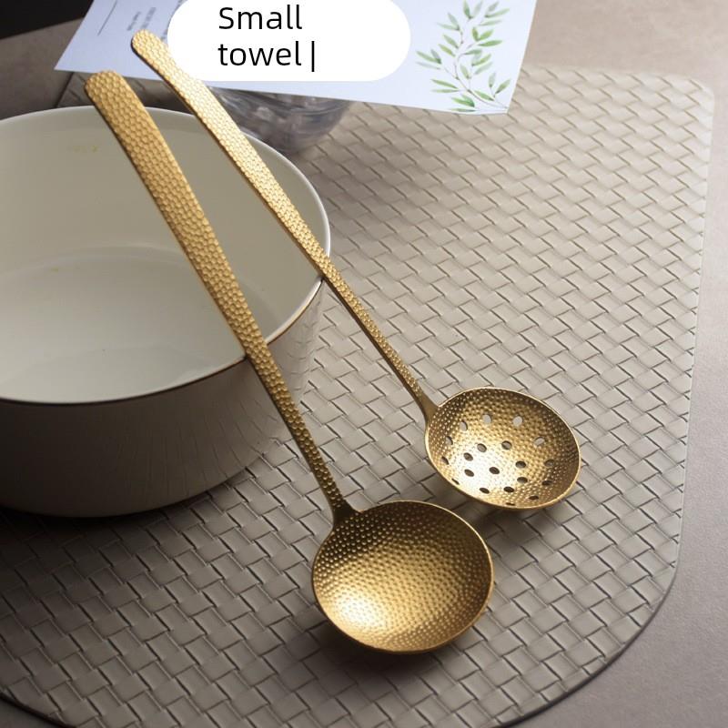 Hammered Soup Ladle 304 Stainless Steel Strainer