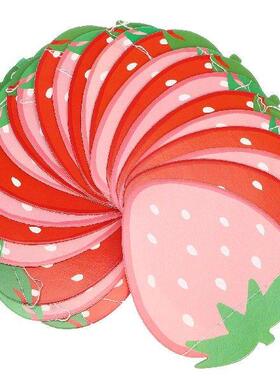 4 Pcs Window Strawberry Paper String Baby Strawberries