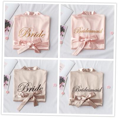 Bride with Team Bride Bathrobe Bride To Be Bridal Shower Bac