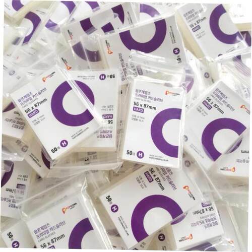 50pcs Korea Card Sleeves Clear Acid Free CPP HARD 3 Inch Pho