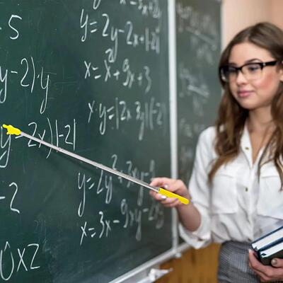 Telescopic Teacher Pointer Stick Extendable Hand Pointer Fin