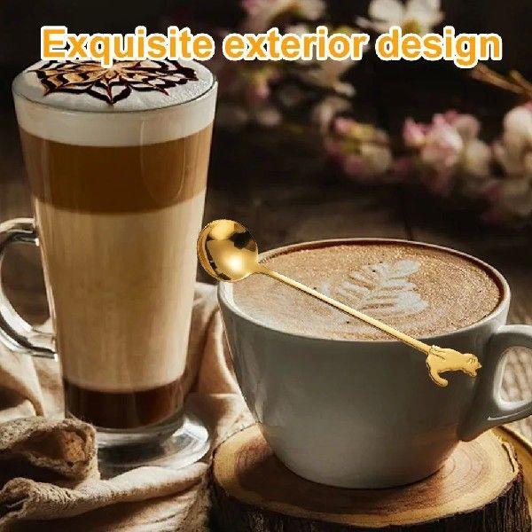 Cat Spoon Stainless Steel Teaspoon Ice Cream Dessert Spoon