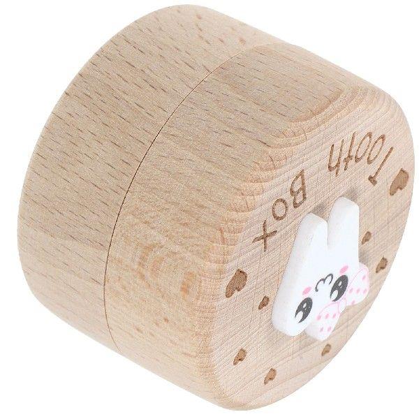 Baby Teeth Box Wooden Keepsake Toddler Child Boys Tooth