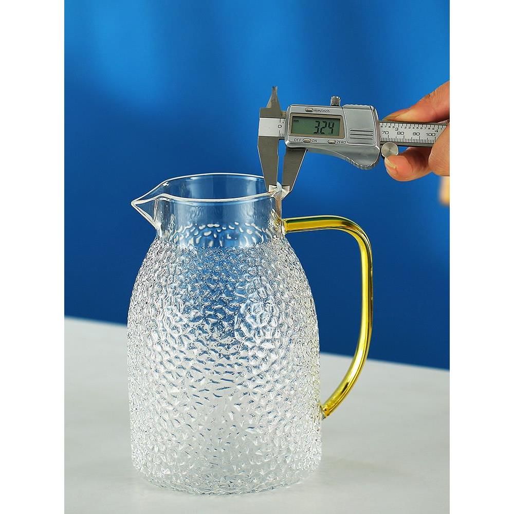 heat-resistin Glass Jug with Lid Ice Tea Water juice cup set