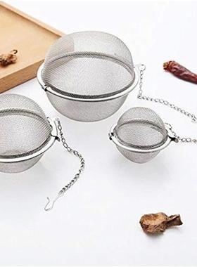 Mesh Tea Ball Infuser Strainers不锈钢茶球过滤网球器煲汤料包