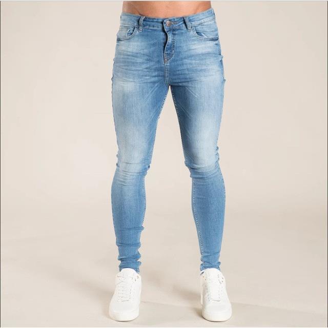 Man Plus Size Pants skinny Jeans Trousers Men 小脚牛仔长裤男