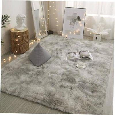 Grey Carpet Tie Dyeing Plush Soft Carpets For Living Room Be