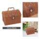 Rustic Storage Vintage Lid Multifunctional Basket with